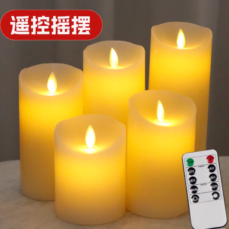 USB перезаряжаемый пульт дистанционного управления LED electronic candle light wedding confession decoration light романтический отель remote control candle light Изображение 1