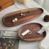 Lovely Days Japanese Irregular Walnut Storage Tray Desktop Jewelry Storage Tray Ring Jewelry Storage Tray