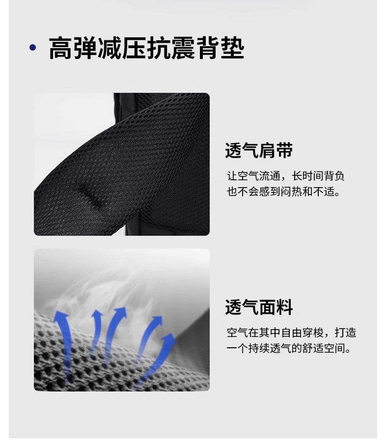 Dual-shoulder backpack large capacity short-distance travel lightweight pack men's multifunctional backpack business travel portable daypack