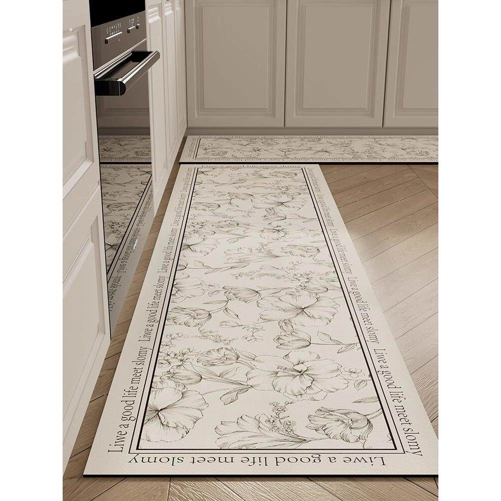 German home kitchen floor mats are oil-proof, anti-slip, water-absorbent, wipeable and washable carpets, long-term stain-resistant