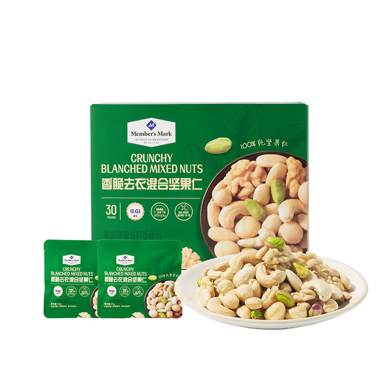 Member's Mark Crispy Peeled Mixed Nuts 750g (25g*30 Bags) Casual Snacks Member's Mark Crispy Peeled Mixed Nuts 750g (25g*30 Bags) Casual Snacks