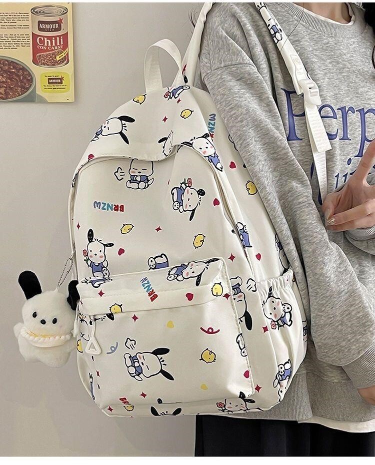 Заказной рюкзак hellokitty书包女初中生高颜值小众小学生三到六年级kt猫双肩包