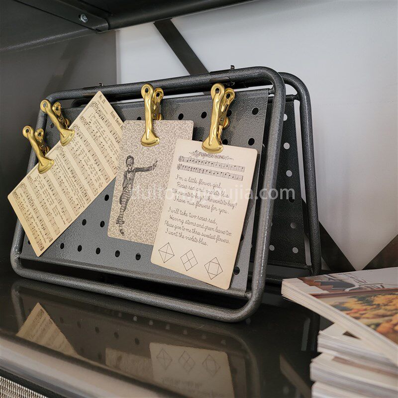 Rice storage mini metal storage hole board desk double-sided screen vertical can be hung