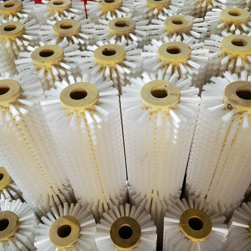 Industrial Cleaning Roller Brush Anti-Static Bristle Brush for Processing, Dust Removal, Hard Bristle Hollow Round Brush Roller