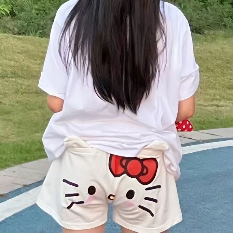 Hellokitty Hello Kt Shorts Hello Kitty Home Pants Casual Pants Couple Pajama Pants Basketball Shorts for Men and Women