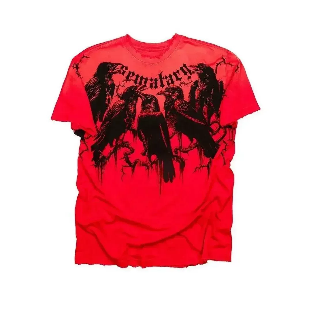 Футболка Affliction Y2K винтажная с графикой, в стиле панк/хип‑хоп, размеры S–3XL