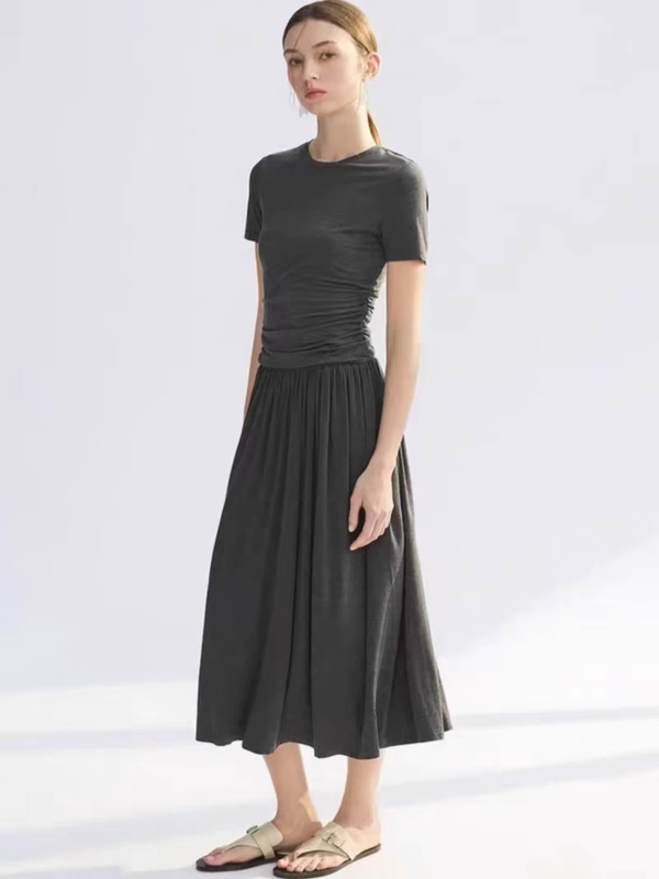 Lmagy Form Cool French-Style Elegant and Fashionable Versatile Skirt with a Light and Graceful Temperament, A-Line Skirt for Women