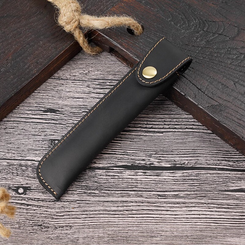 2026 New Retro Simple Unisex Pen Case Fountain Pen Protective Case Signature Pen Leather Case Storage Bag