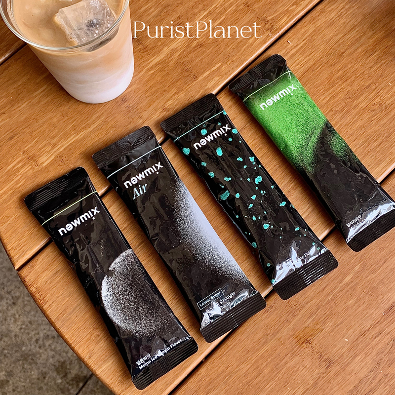 Seongsu-Dong Souvenirs｜Korean Newmix Matcha Latte Mint Coffee Air Light Sugar Instant Coffee 10 Sticks