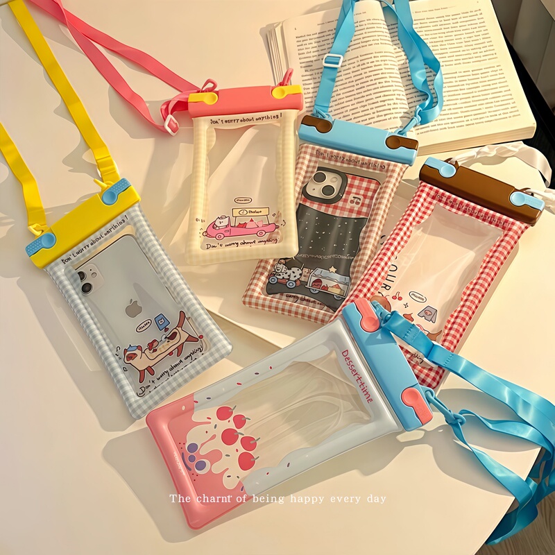 Waterproof Phone Bag with Touch Screen for Taking Photos, Special for Swimming, Seaside Summer Rafting, Sealed Neck-Hanging Bag, Cute Phone Case Waterproof Phone Bag with Touch Screen for Taking Photos, Special for Swimming, Seaside Summer Rafting, Sealed Neck-Hanging Bag, Cute Phone Case