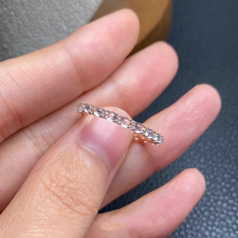 Absolutely beautiful~golden ice transparent egg ring for women