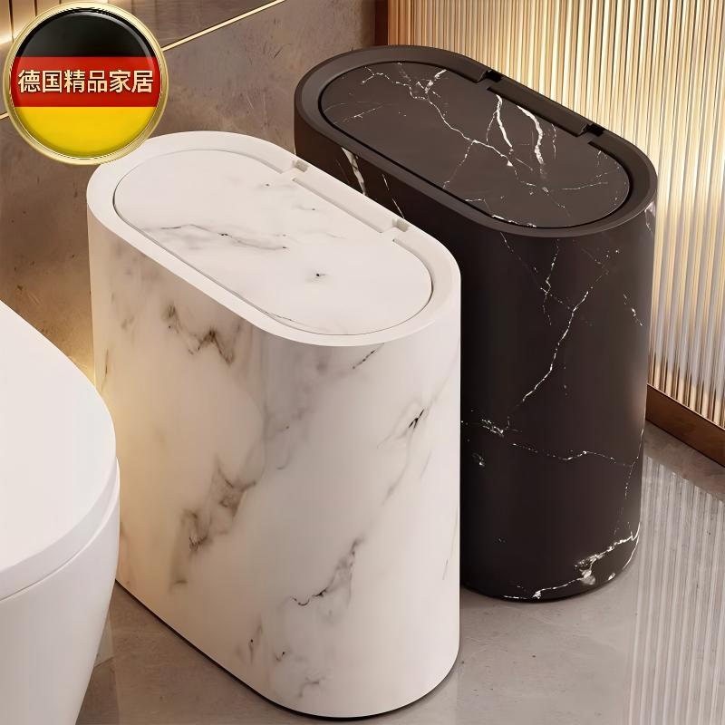 German Narrow Gap Trash Can 2026 New Model Large Capacity Bathroom Sanitary Bin Narrow Gap Simple Style with Lid Trash Can German Narrow Gap Trash Can 2026 New Model Large Capacity Bathroom Sanitary Bin Narrow Gap Simple Style with Lid Trash Can