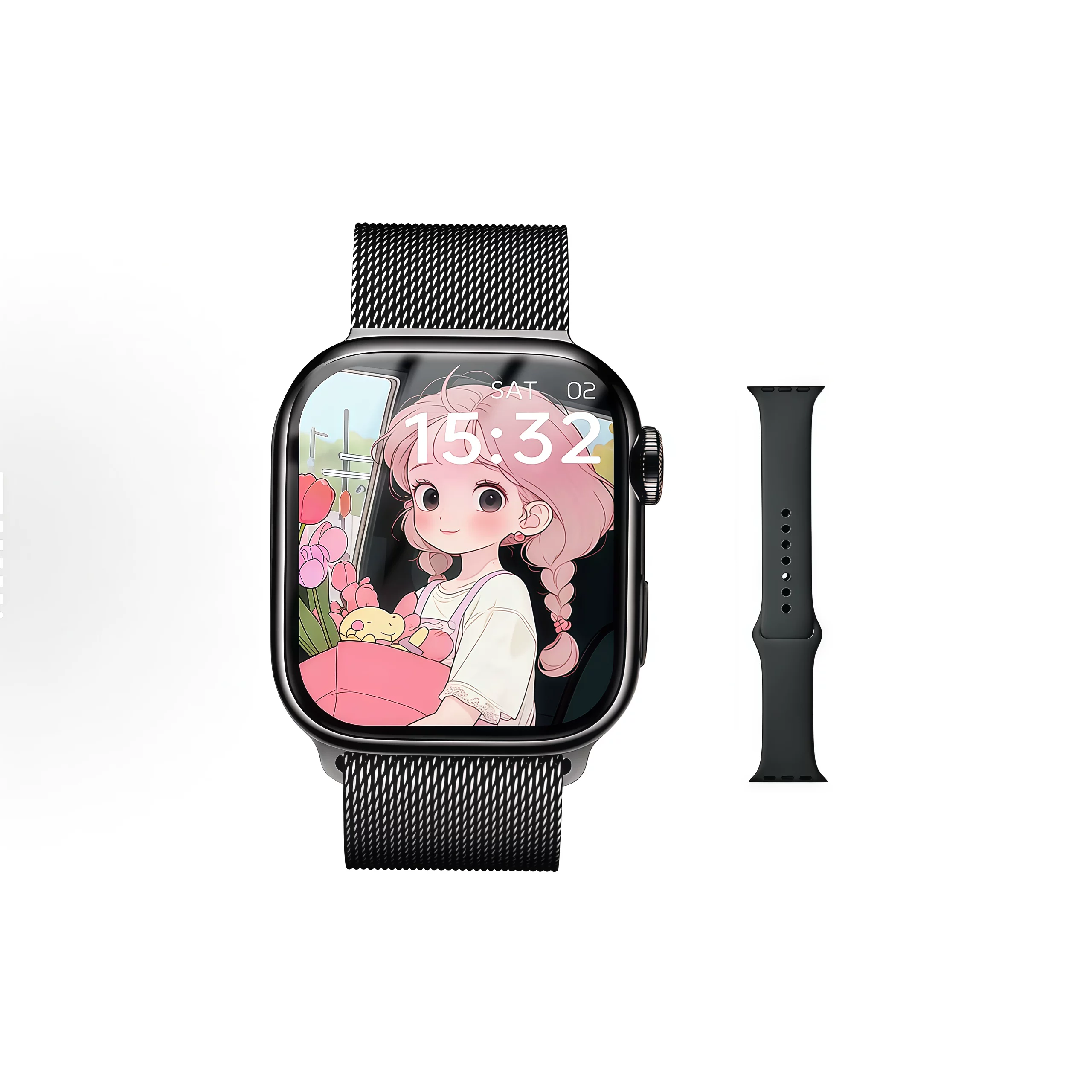 Часы Huaqiangbei новое S11 с измерением пульса, сахара в крови, спорт, iwatch, NFC доступ, двойной платеж