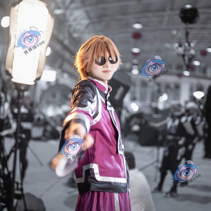 Scott Cosplay Costume for Anime Conventions, Xianzhou Luofu Golden Man Alley Artist Cosplay, Lone Wolf Wig and Shoes