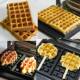 Eb Best Electric Waffle Maker Commercial Pancake Maker Square 2-Slice 4-Slice Croissant Waffle for Street Vending