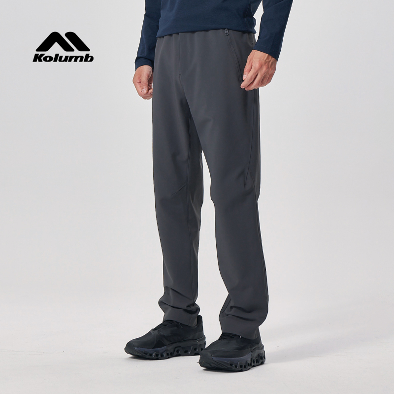 Kolumb Outdoor Warm Softshell Pants for Men, Waterproof, Breathable, Anti-Static, Three-Dimensional Cut Sports Trousers