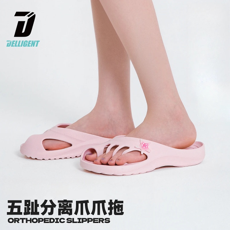 Dilijie Claw-Toe Five-Finger Slippers with Bunion Separation, Arch Support, Massage, Non-Slip Casual Slippers Dilijie Claw-Toe Five-Finger Slippers with Bunion Separation, Arch Support, Massage, Non-Slip Casual Slippers