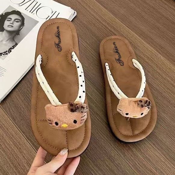 网红少女心度假沙滩夏季ins潮女拖鞋懒人一脚蹬夹脚三亚拖鞋泳池