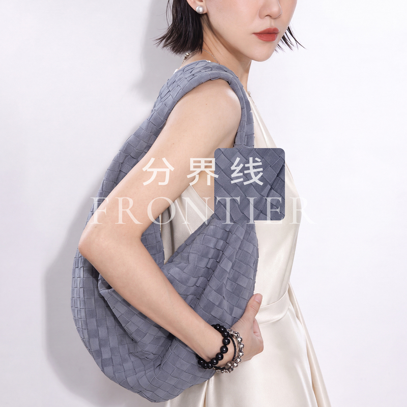 Jodie Large Handmade Woven Sheepskin Bag Women's Underarm Bag Clutch Bag 2026