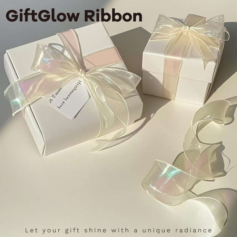 ins Gentle Cream-Colored Mermaid Yarn Ribbon Bouquet Wrapping Ribbon Iridescent Fairy Gift Wrapping String