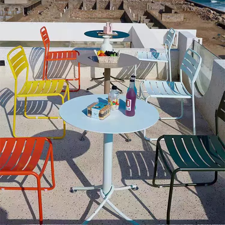 Outdoor Table and Chair Set Aluminum Alloy Milk Tea Shop Cafe Open-Air Garden Balcony Leisure Courtyard Rust-Proof Table and Chairs Outdoor Table and Chair Set Aluminum Alloy Milk Tea Shop Cafe Open-Air Garden Balcony Leisure Courtyard Rust-Proof Table and Chairs