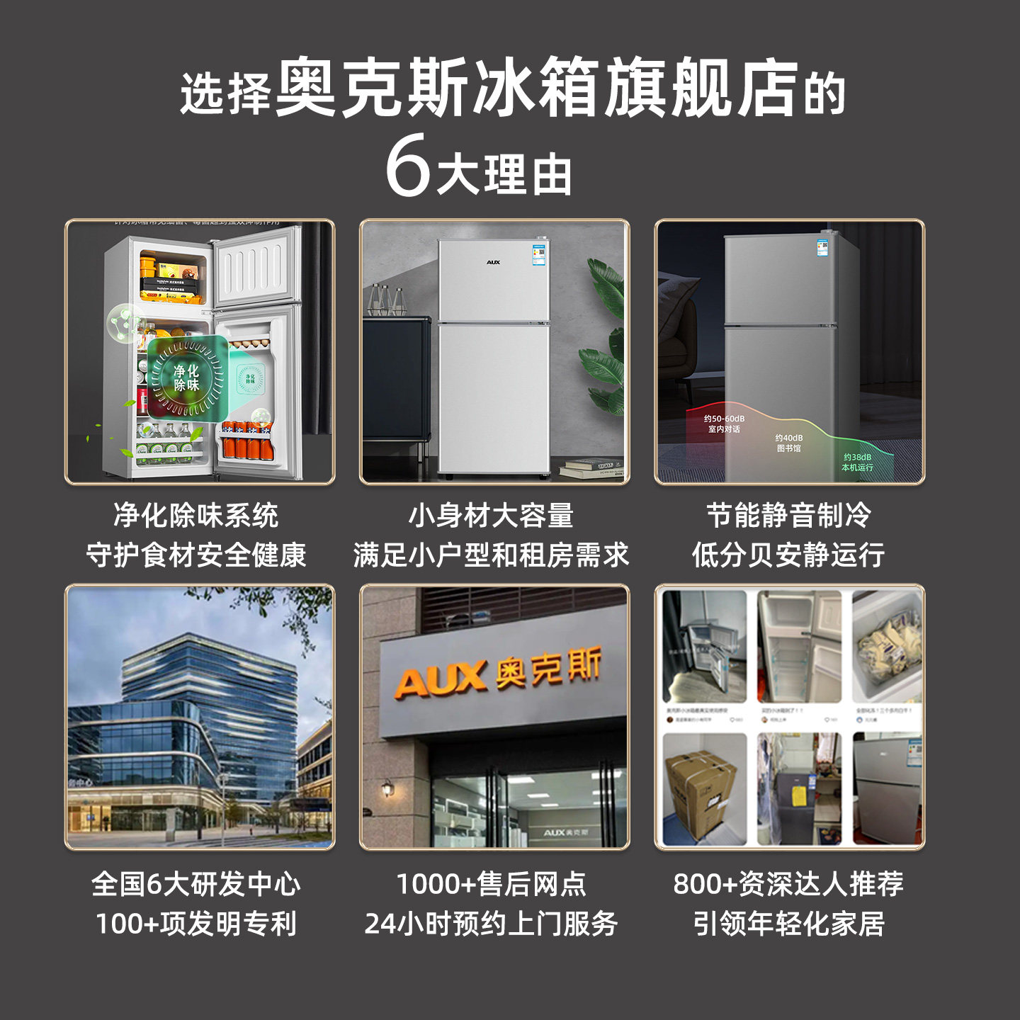 奥克斯BCD-48A166DW冰箱图片