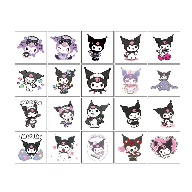 New Kuromi Tattoo Stickers Cartoon Tattoo Stickers Disposable Tattoo Birthday Party Water Transfer Stickers New Kuromi Tattoo Stickers Cartoon Tattoo Stickers Disposable Tattoo Birthday Party Water Transfer Stickers