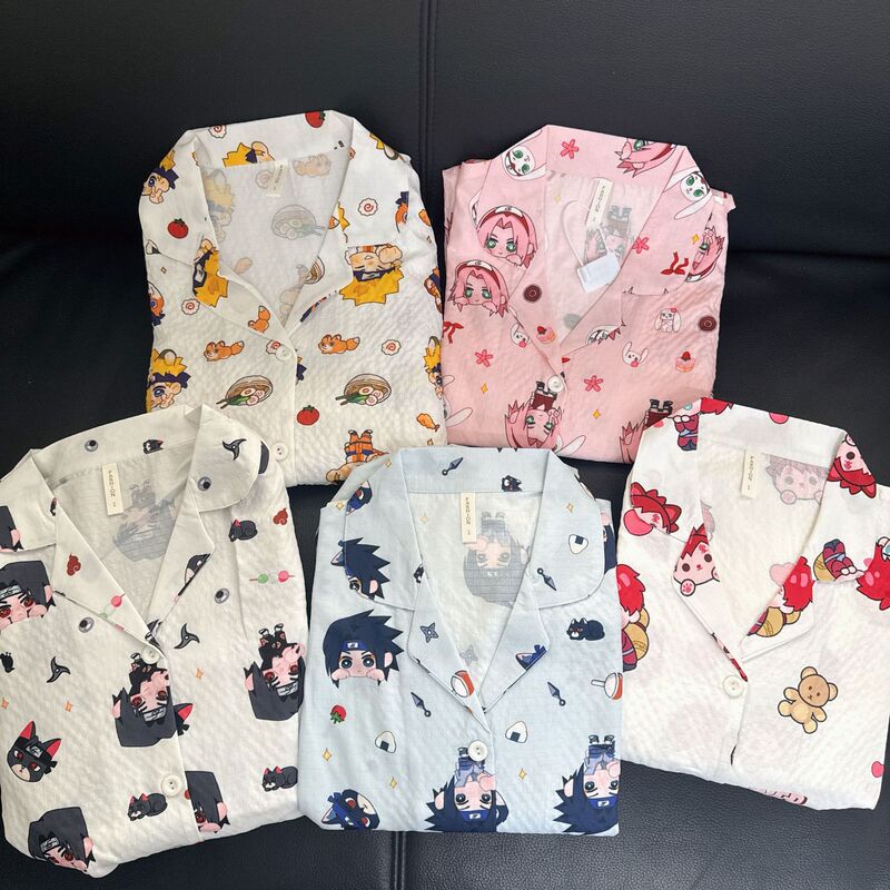 Uchiha Sasuke Naruto Long-Sleeved Pajamas Winter Cartoon Anime Cosplay Two-Dimensional Pain Clothing Home Wear