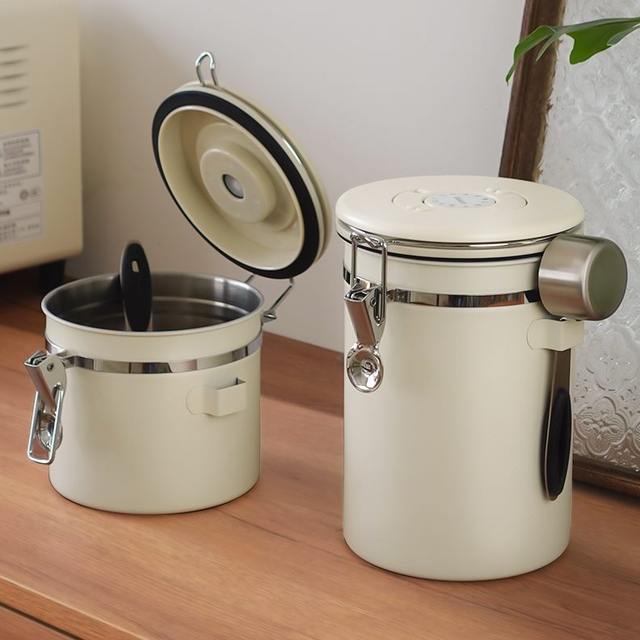 Siyue coffee bean storage tank coffee powder seal tank one-way exhaust storage storage storage bean tank milk powder storage tank