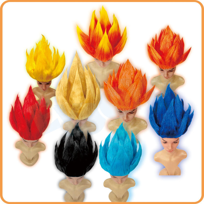 Halloween Cosplay Super Saiyan Costume Wig Stage Party Performance Dragon Ball Son Goku