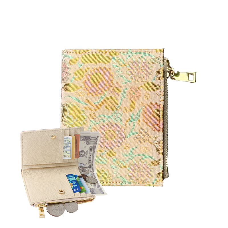 【80% off Wallet】100% Mulberry Silk Intangible Cultural Heritage Song Brocade Wallet Card Holder All-In-One Large Capacity Gift Essential for Traveling Abroad 【80% off Wallet】100% Mulberry Silk Intangible Cultural Heritage Song Brocade Wallet Card Holder All-In-One Large Capacity Gift Essential for Traveling Abroad