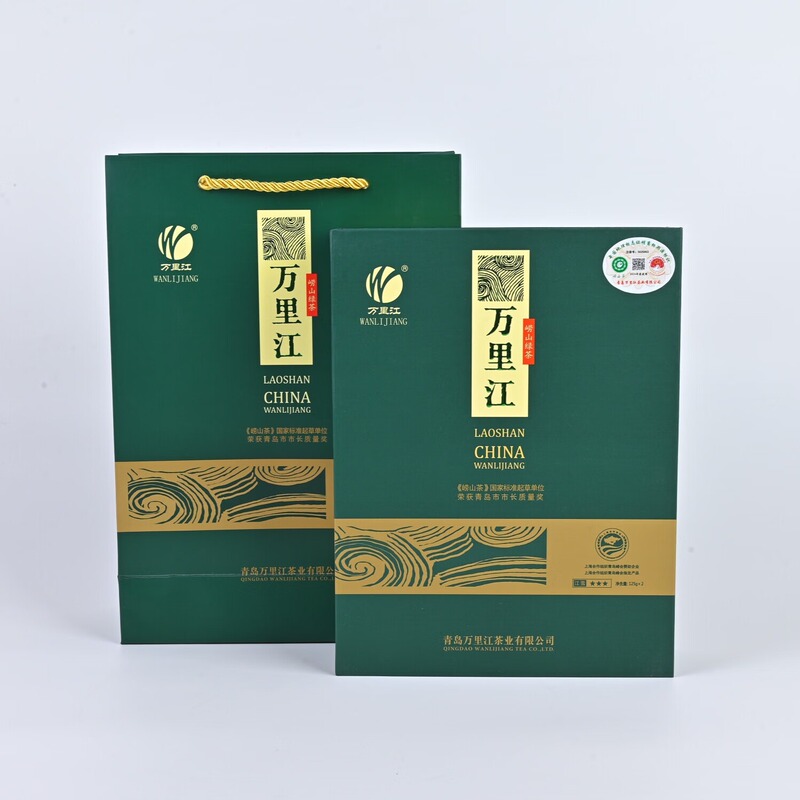 2026 New Tea Wanlijiang Authentic Laoshan Green Tea Jiangxue Sanxing 250g Gift Box Green Tea
