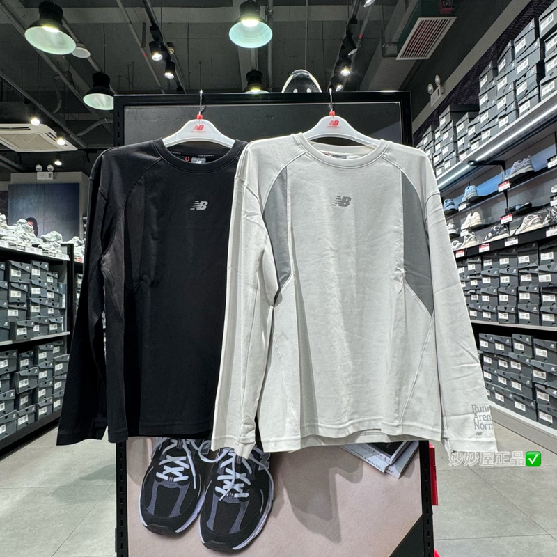 New Balance Nb Men's Sports Casual Round Neck Pullover Long-Sleeved T-Shirt Ndf13191