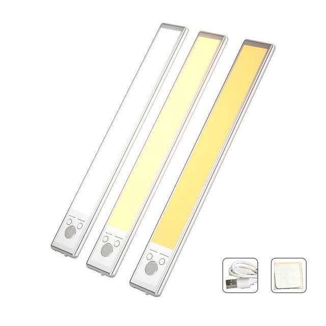 Cross-Border Ultra-Thin Led Cabinet Light, Human Body Sensor, Multi-Functional Desk Lamp, Night Light, Reading Light, Long Battery Life, Non-Plugged-In Light