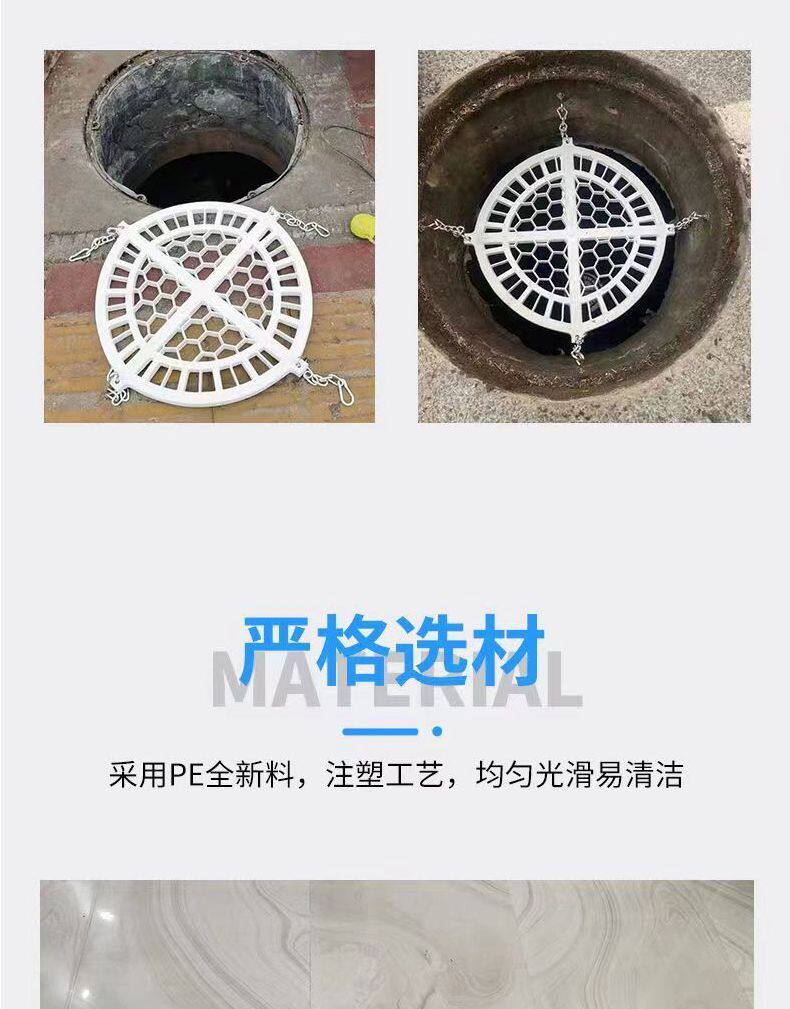 Защитная сетка 井盖网防坠网窨井沙井雨水井圆形挂钩污水井检查井防坠网挂钩加粗