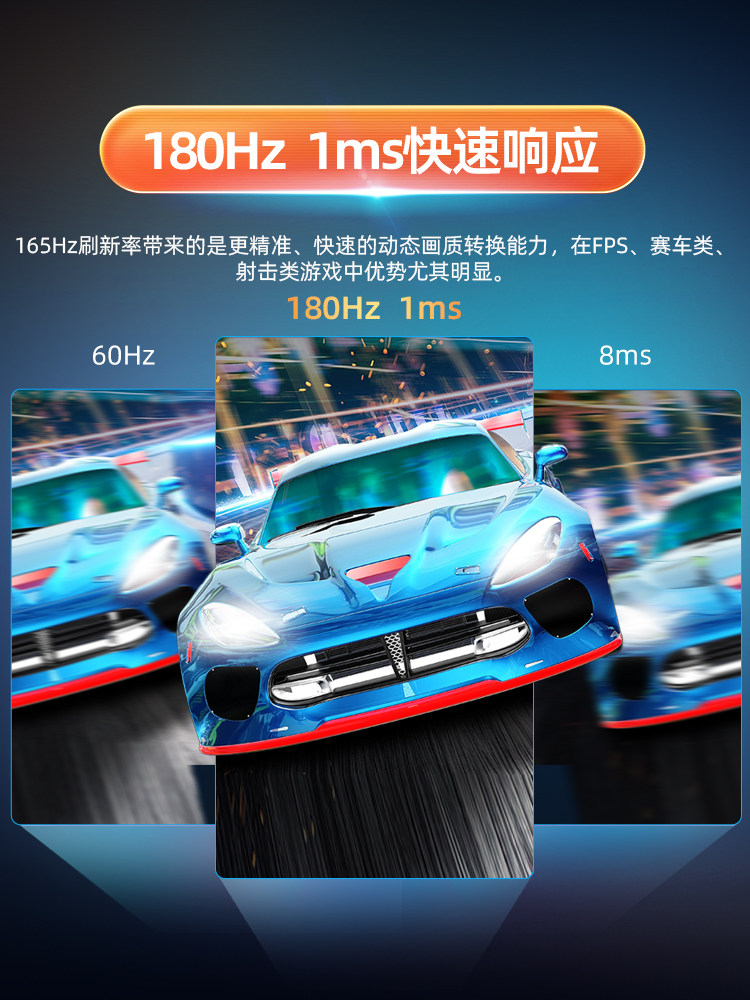 Monitor 24-Inch 2K180Hz Curved E-Sports Gaming 27 High-Definition 4K Office Display Screen 32 Ips Monitoring