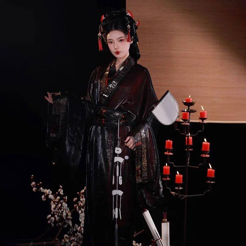 秋日古风之美🌿战国袍成人2024新款秦汉制秋冬季原创复原汉服🌟-古风-淘宝好物网