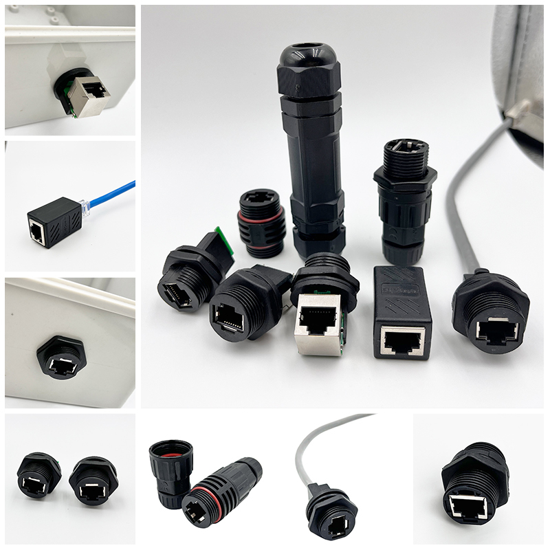 Rj45 Network Adapter Connector Panel Splitter Network Cable Extender Ethernet Fiber Optic Male and Female Plug Socket