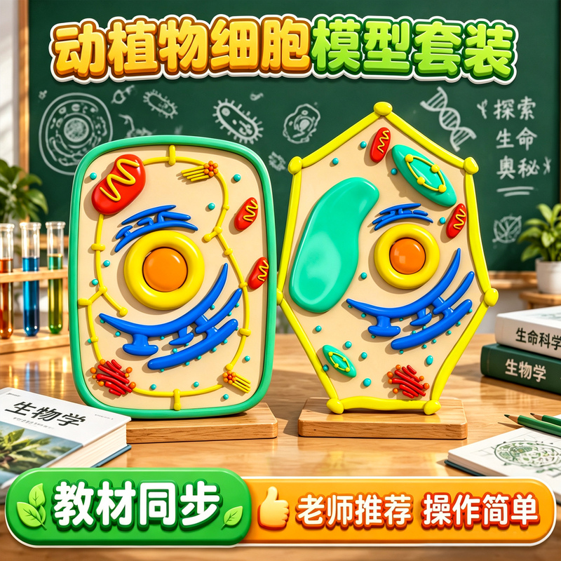 Seventh Grade Junior High School Biology Synchronized Textbook Animal and Plant Cell Structure Model Middle School Students' Handmade DIY Material Kit Full Set Semi-Finished Simulated Cell Membrane Nucleus Specimen Teaching Instrument 6 Seventh Grade Junior High School Biology Synchronized Textbook Animal and Plant Cell Structure Model Middle School Students' Handmade DIY Material Kit Full Set Semi-Finished Simulated Cell Membrane Nucleus Specimen Teaching Instrument 6