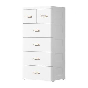 Deeper-type thickened bedside table drawer cabinet storage cabinet home living room cabinet storage cabinet plastic