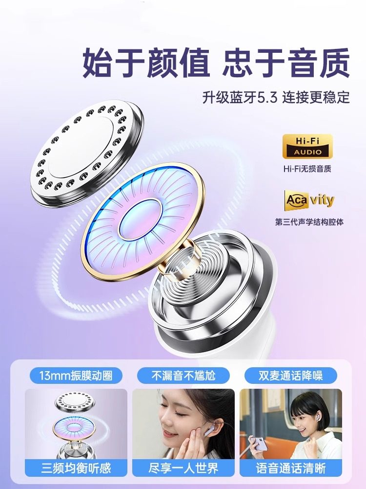 Suitable for Xiaomi 17 Bluetooth Earphones, Wireless 17Pro Mobile Phone, 2025 New Model, 15/14 Dedicated Semi-In-Ear Noise Reduction