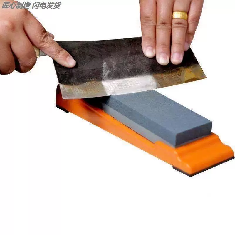 80 mesh extra large household kitchen knife sharpening rough and fine grinding oil stone 400 mesh emery base high-end whetstone