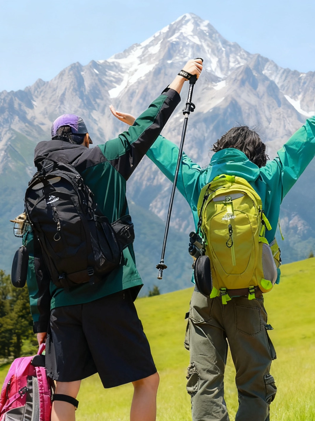 Outdoor Lightweight Backpack for Women, Lightweight Travel Backpack, Large Capacity Waterproof Travel Hiking Backpack for Men