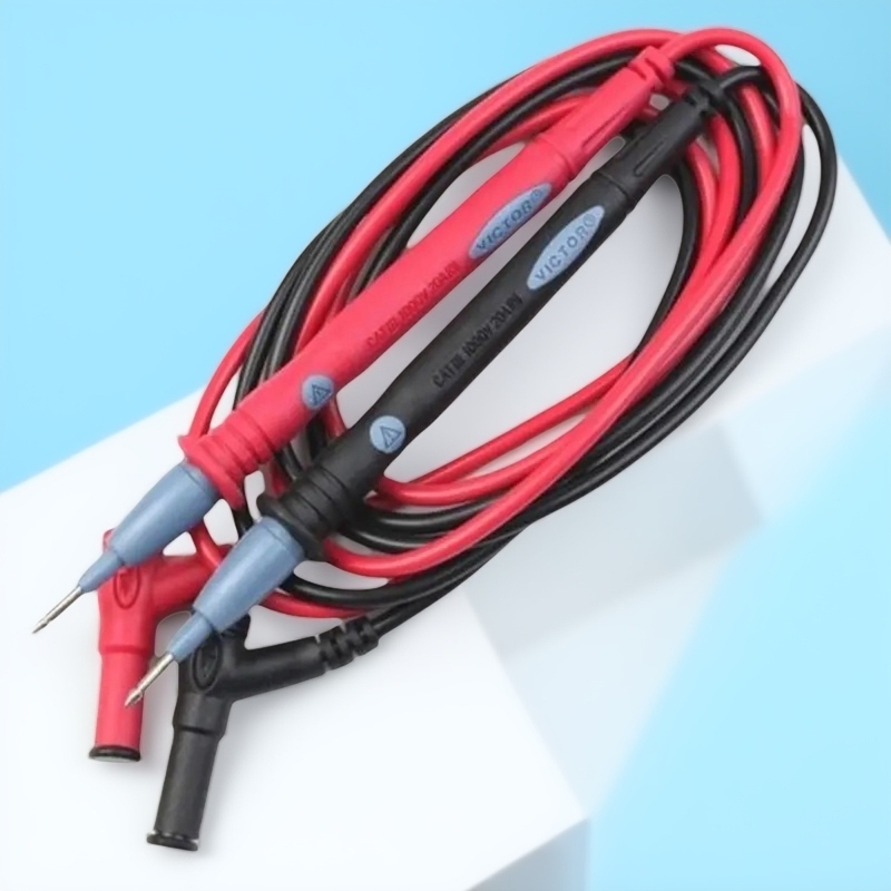 Multimeter Test Pen, Special Pointed Copper Needle Probe Pointer, Universal Test Pen Line, Universal Accessories, Antifreeze-Burning Silicone Line Multimeter Test Pen, Special Pointed Copper Needle Probe Pointer, Universal Test Pen Line, Universal Accessories, Antifreeze-Burning Silicone Line