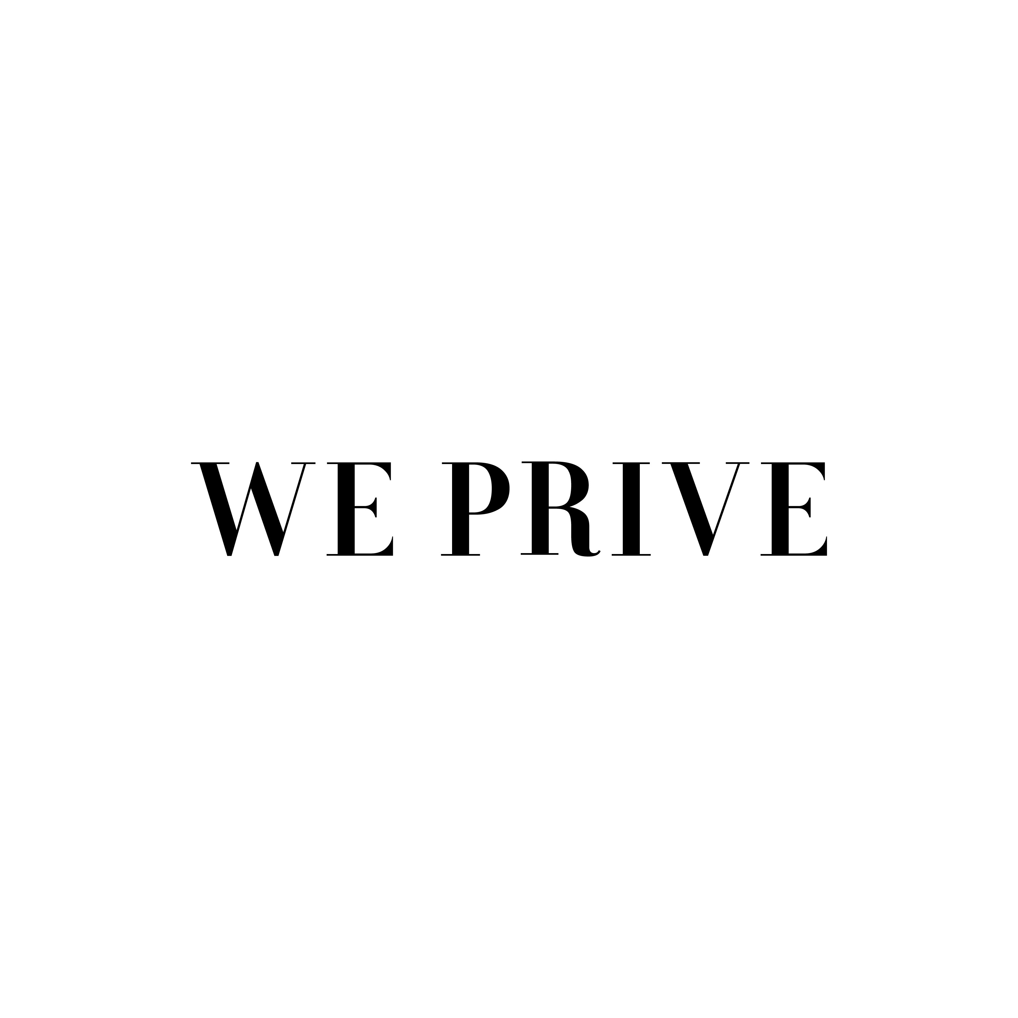 WE PRIVE的LOGO