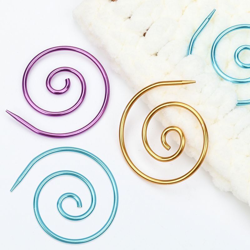 New Spiral Cable Knitting Needle DIY Practical Compact Sewing Tool Sweater Shawl Tapestry Mark Knitting Needle New Spiral Cable Knitting Needle DIY Practical Compact Sewing Tool Sweater Shawl Tapestry Mark Knitting Needle