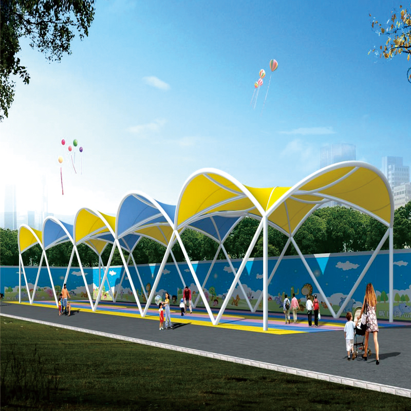 膜结构停车棚：给爱车撑起一片天，户外停车新风尚🌟