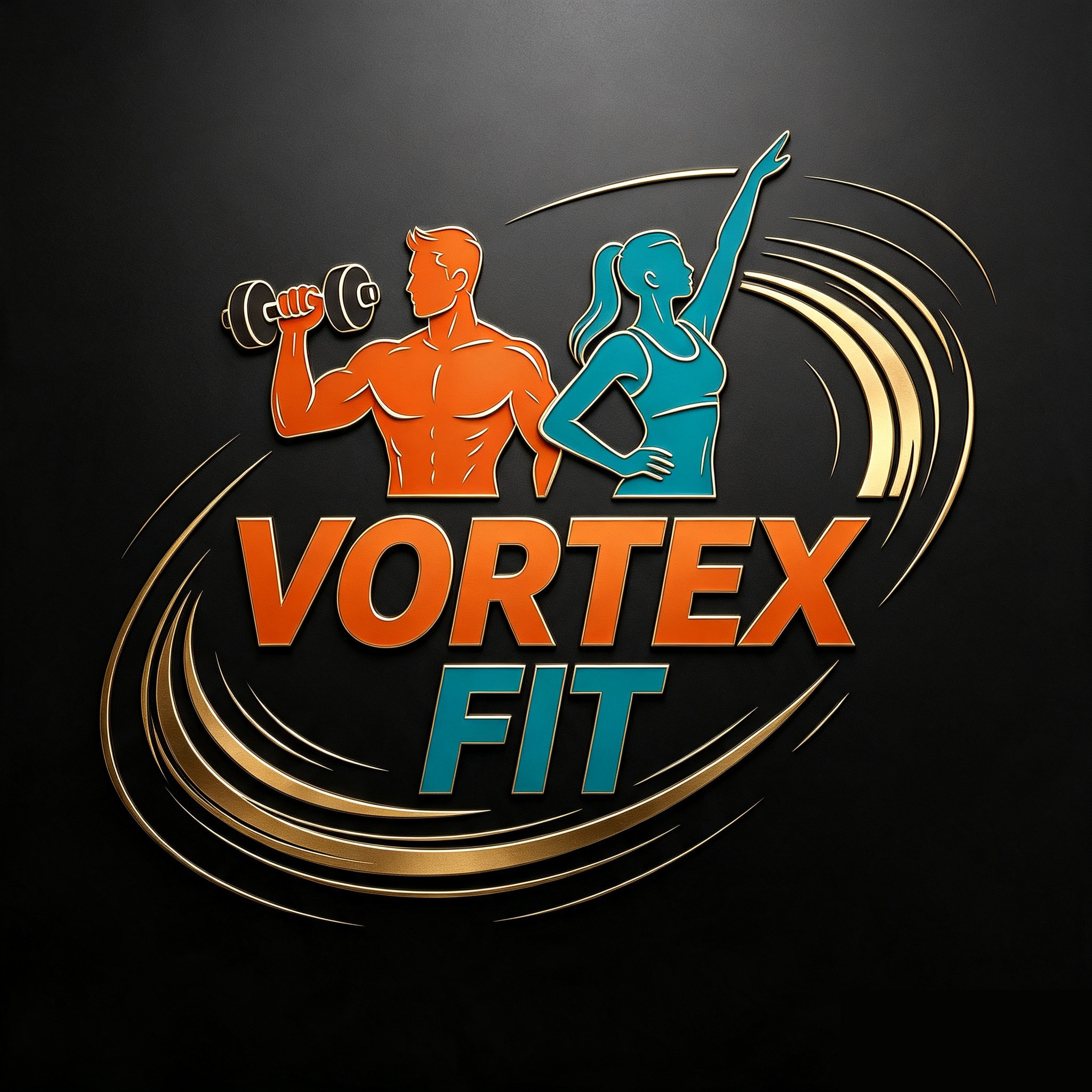 德国Vortex Fit高端运动健身馆的LOGO