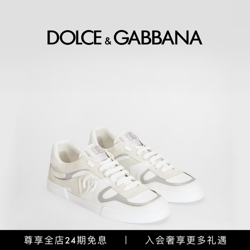 Dolce & Gabbana Early Autumn New Men's Portofino Cow Leather Casual Sneakers Dg Dolce & Gabbana Early Autumn New Men's Portofino Cow Leather Casual Sneakers Dg