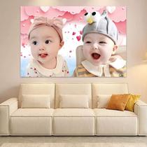 Baby picture wall stickers pregnancy preparation New Year pictures dolls delivering children illustrated posters dragon and phoenix twins cute posters pregnancy hanging pictures